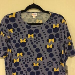 LuLaRoe Disney Minnie Shirt Navy Size XXS NWT